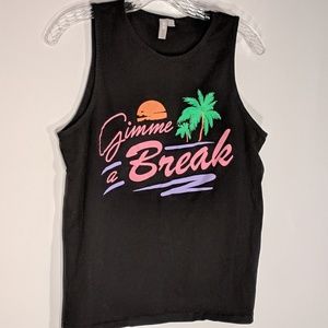 80s Inspired Graphic Tank by ASOS